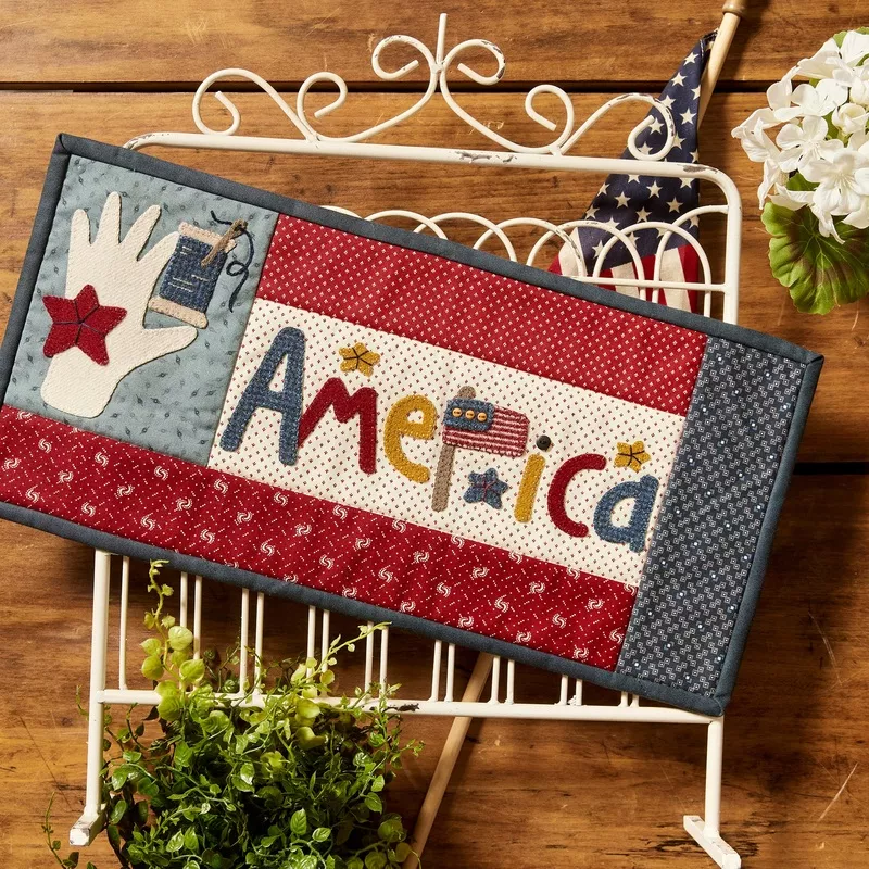 “AMERICA” Stitched Flag