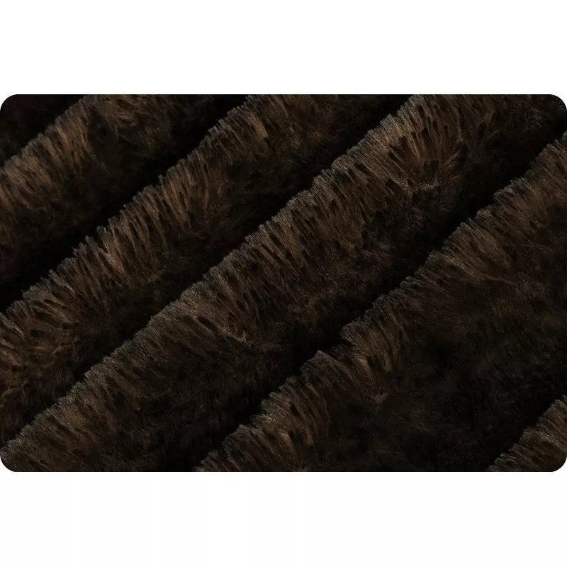 Minky -Luxe Cuddle Arctic Fox BLACK COFFEE From Shannon Fabrics