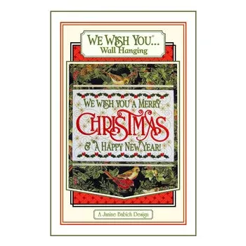 “We Wish You…” Wall Hanging – Machine Embroidery Pattern