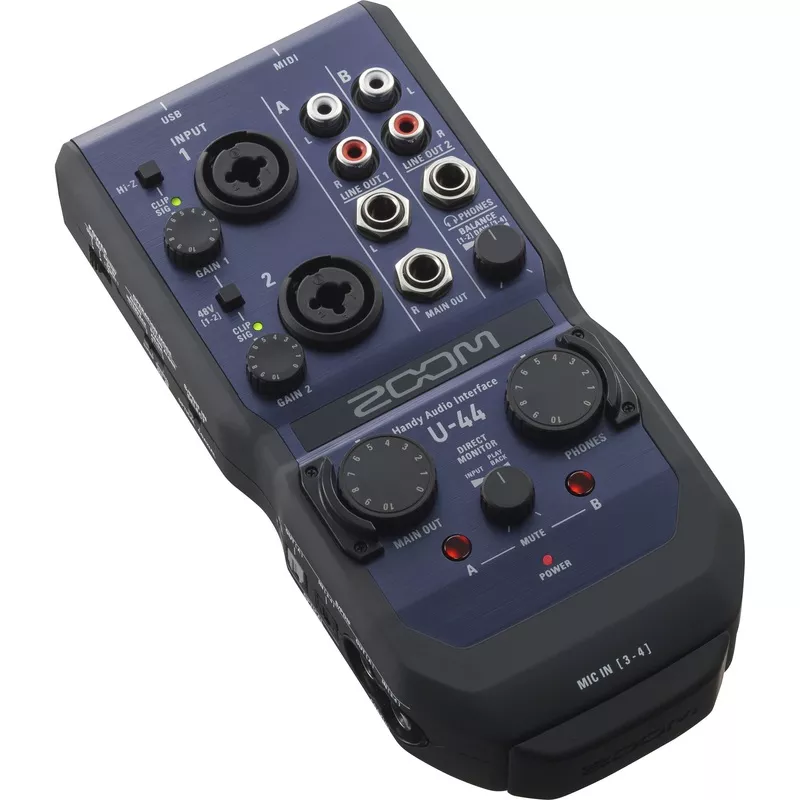 Zoom U-44 Audio Interface 4IN/4OUT – Recording